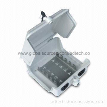 50-pair Distribution Box with Screw Lock, Suitable for Outdoor Use